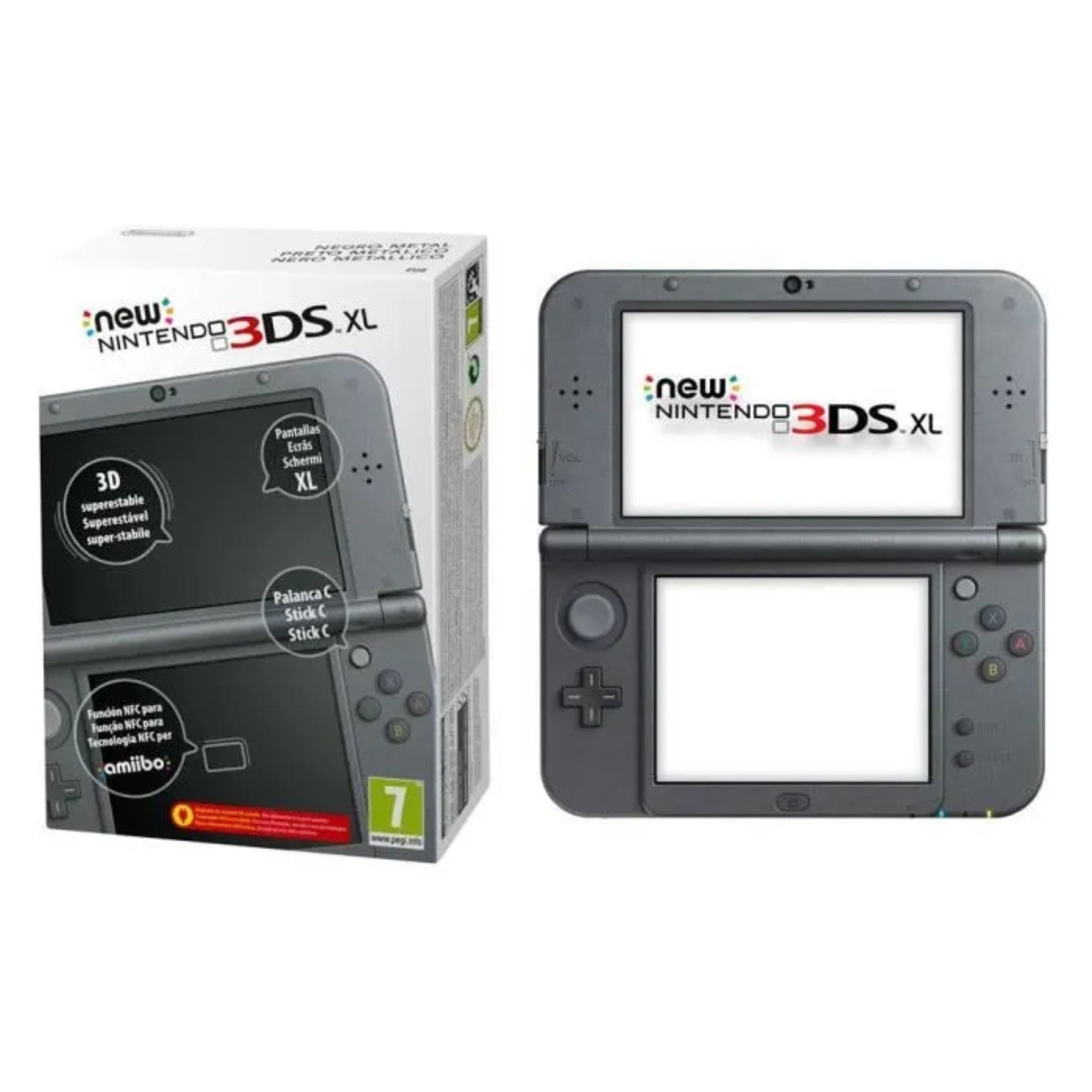 Packaging et Console Nintendo New 3DS XL Noir