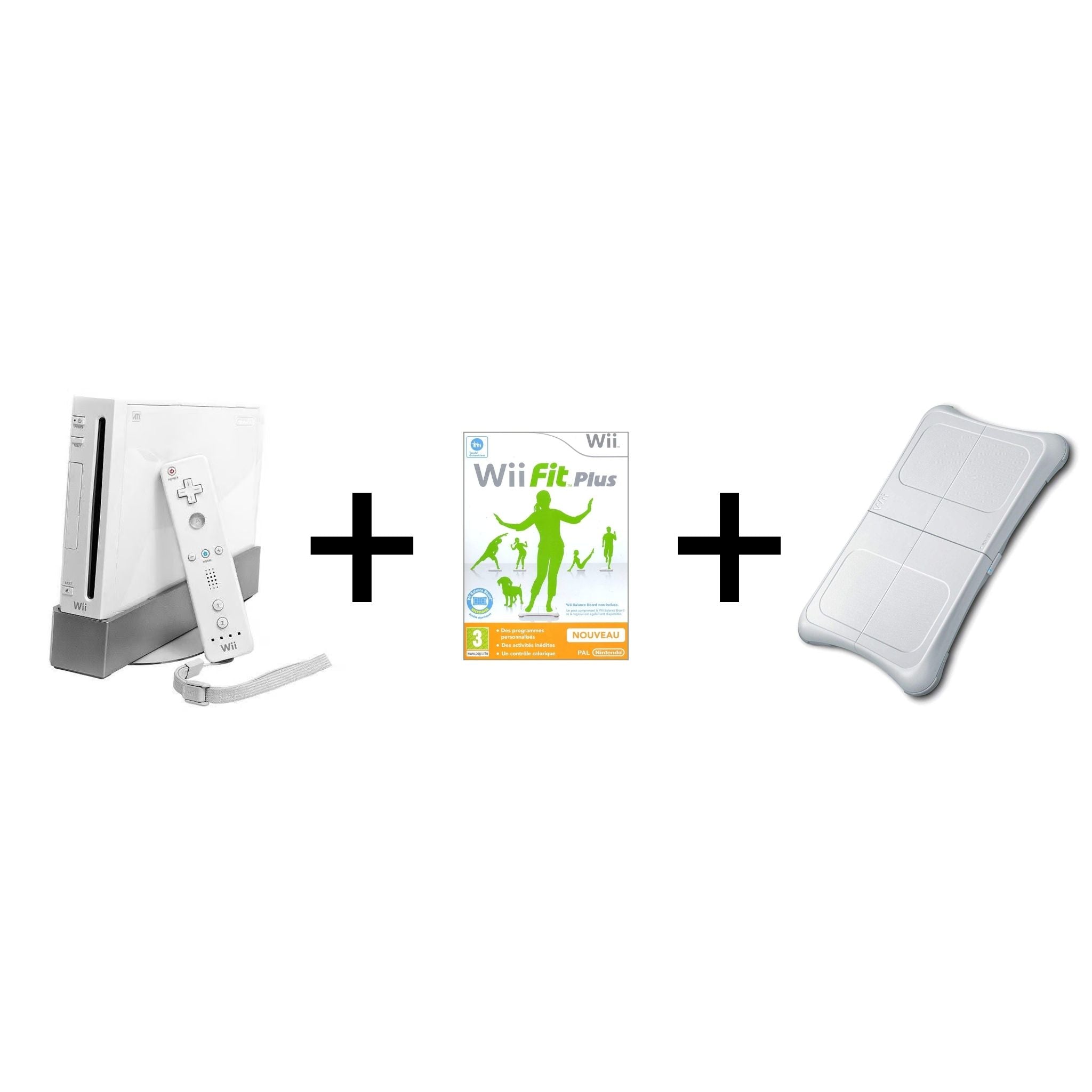 Console Nintendo Wii blanche + Wii Fit Plus+ Wii Balance Board