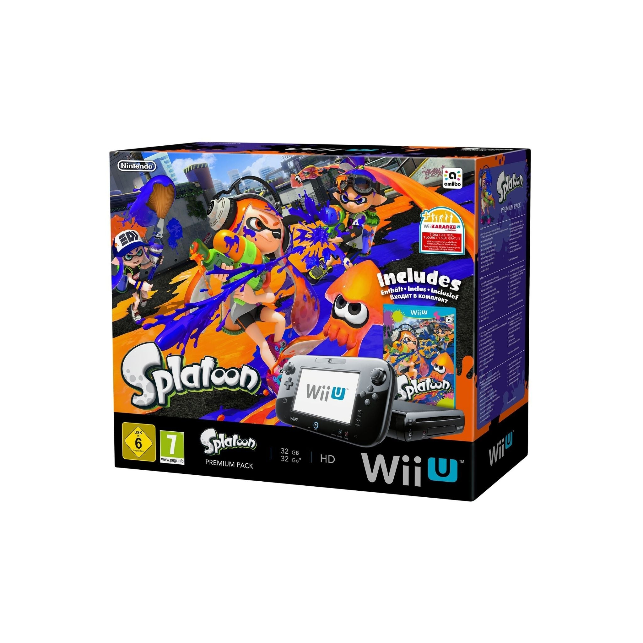 Packaging de la console Nintendo WiiU Splatoon