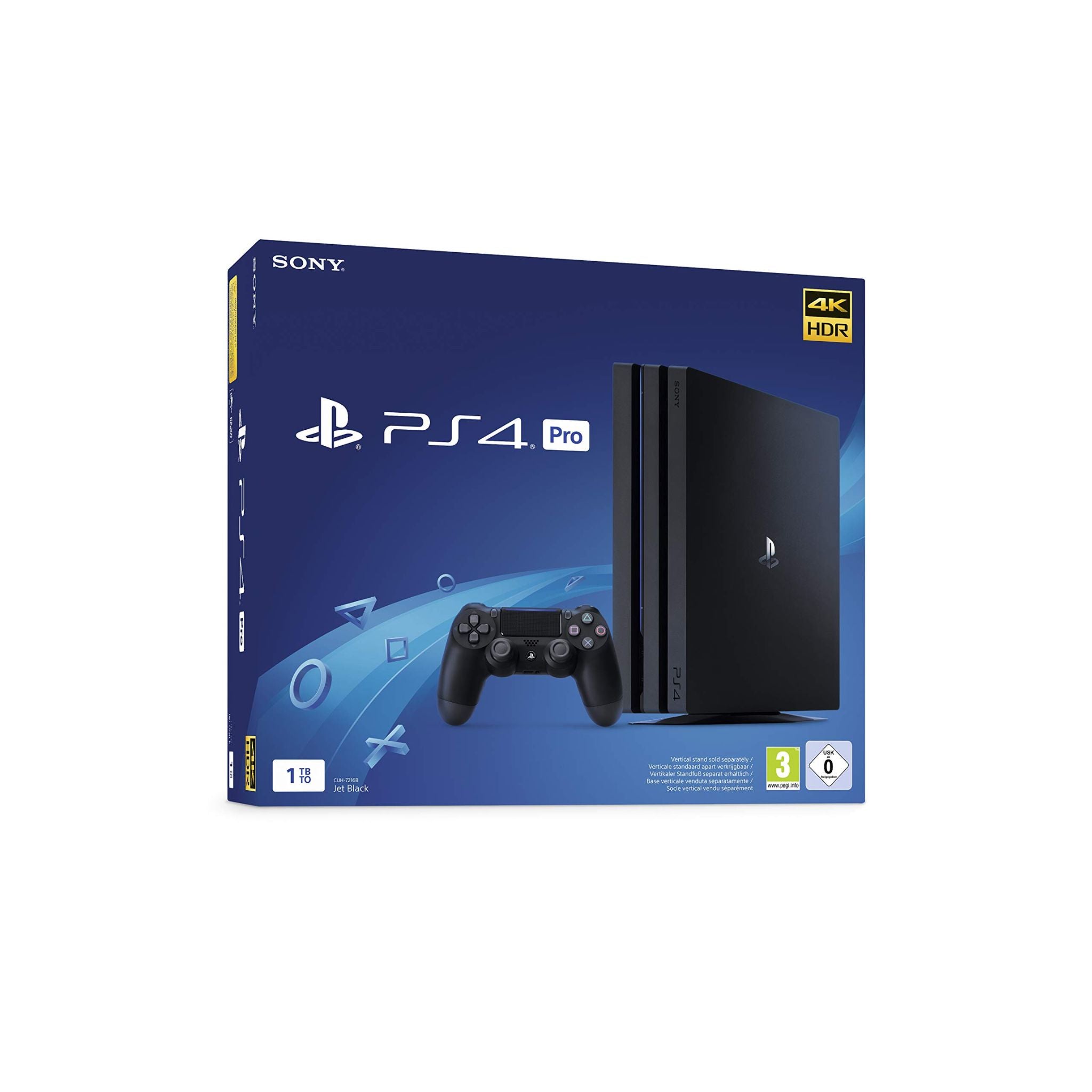 Packaging de la Console Sony PS4 Pro Noir avec manette