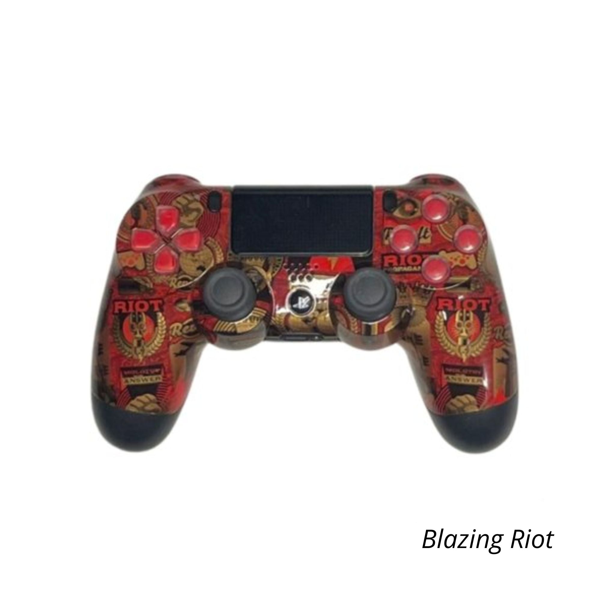 Manette Sony PS4 DualShock V2 Burn Controller Blazing Riot