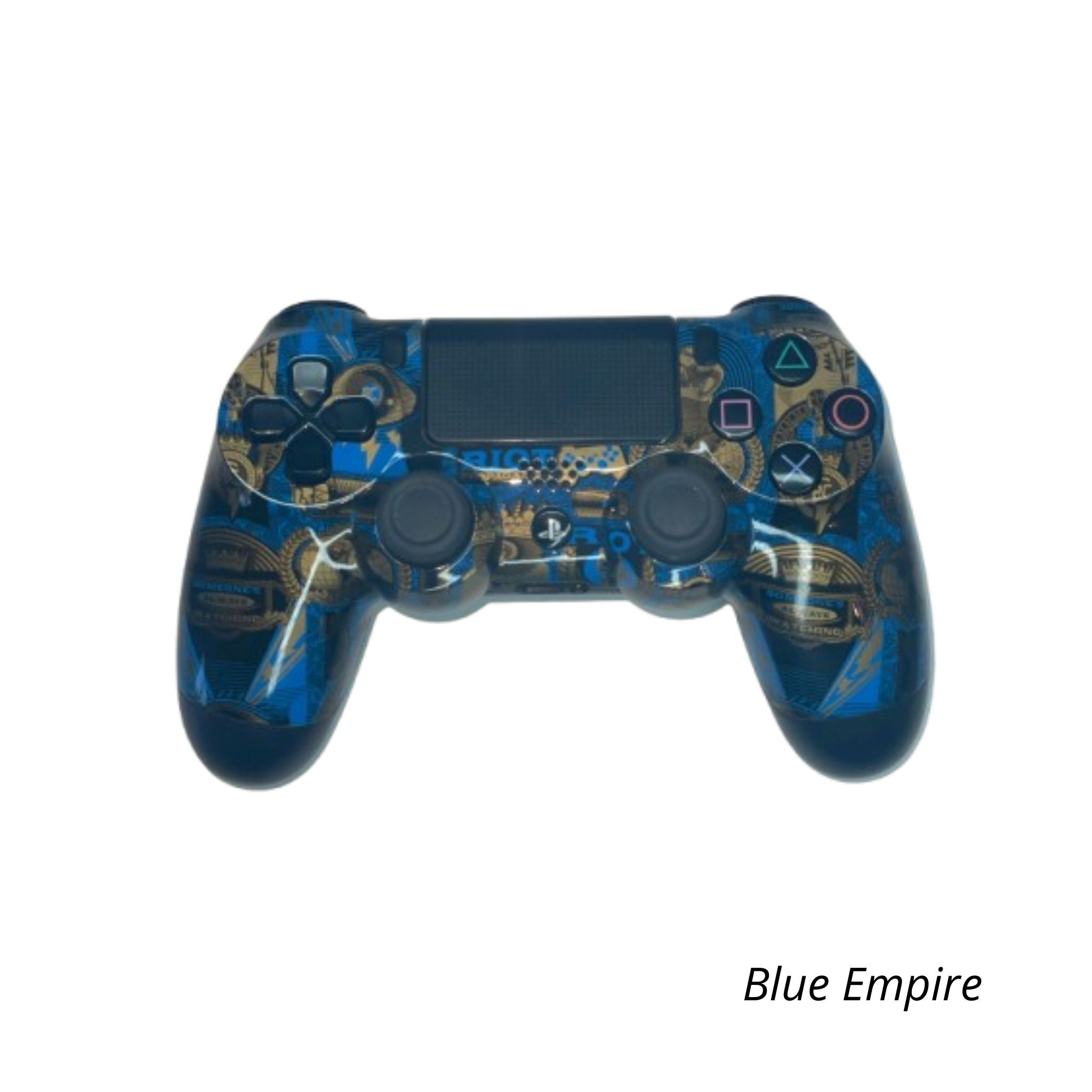 Manette Sony PS4 DualShock V2 Burn Controller Blue Empire