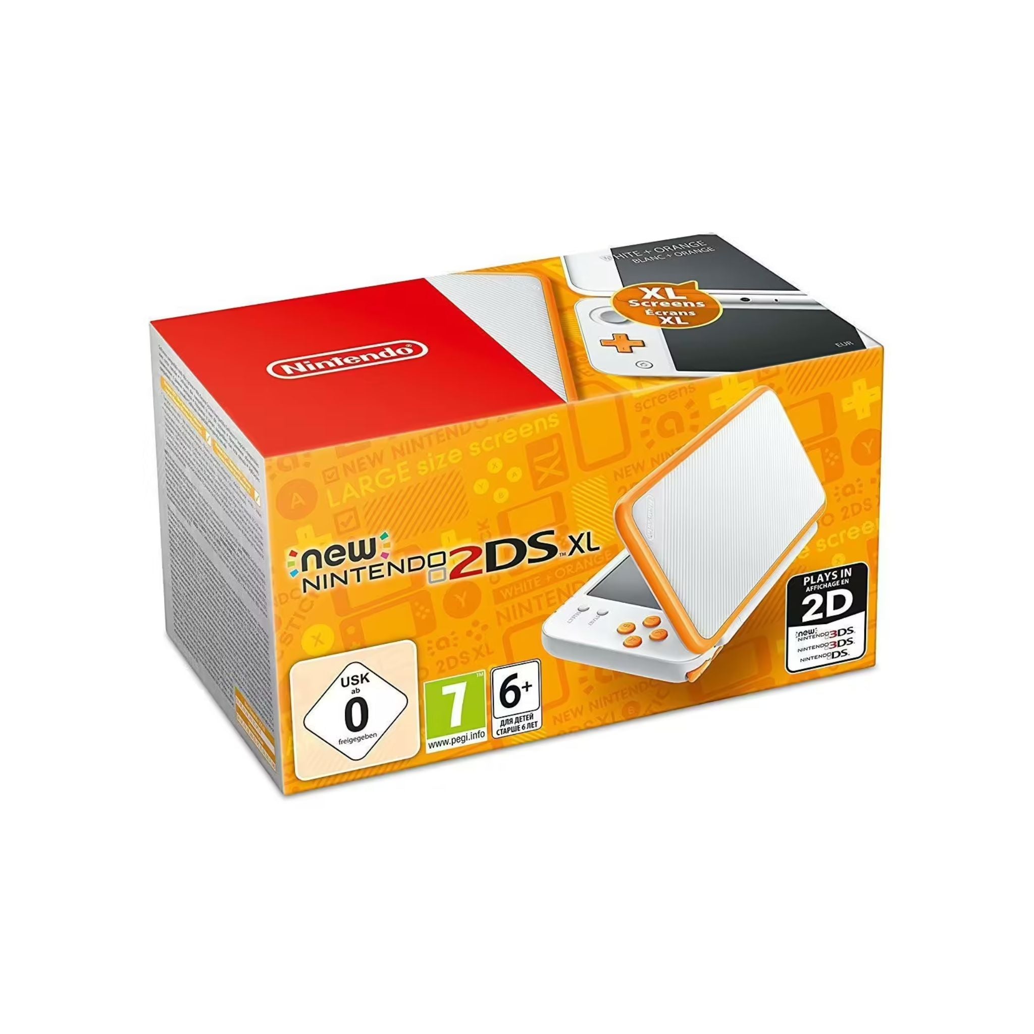 Packaging de la Console Nintendo New 2DS XL Blanc / Orange
