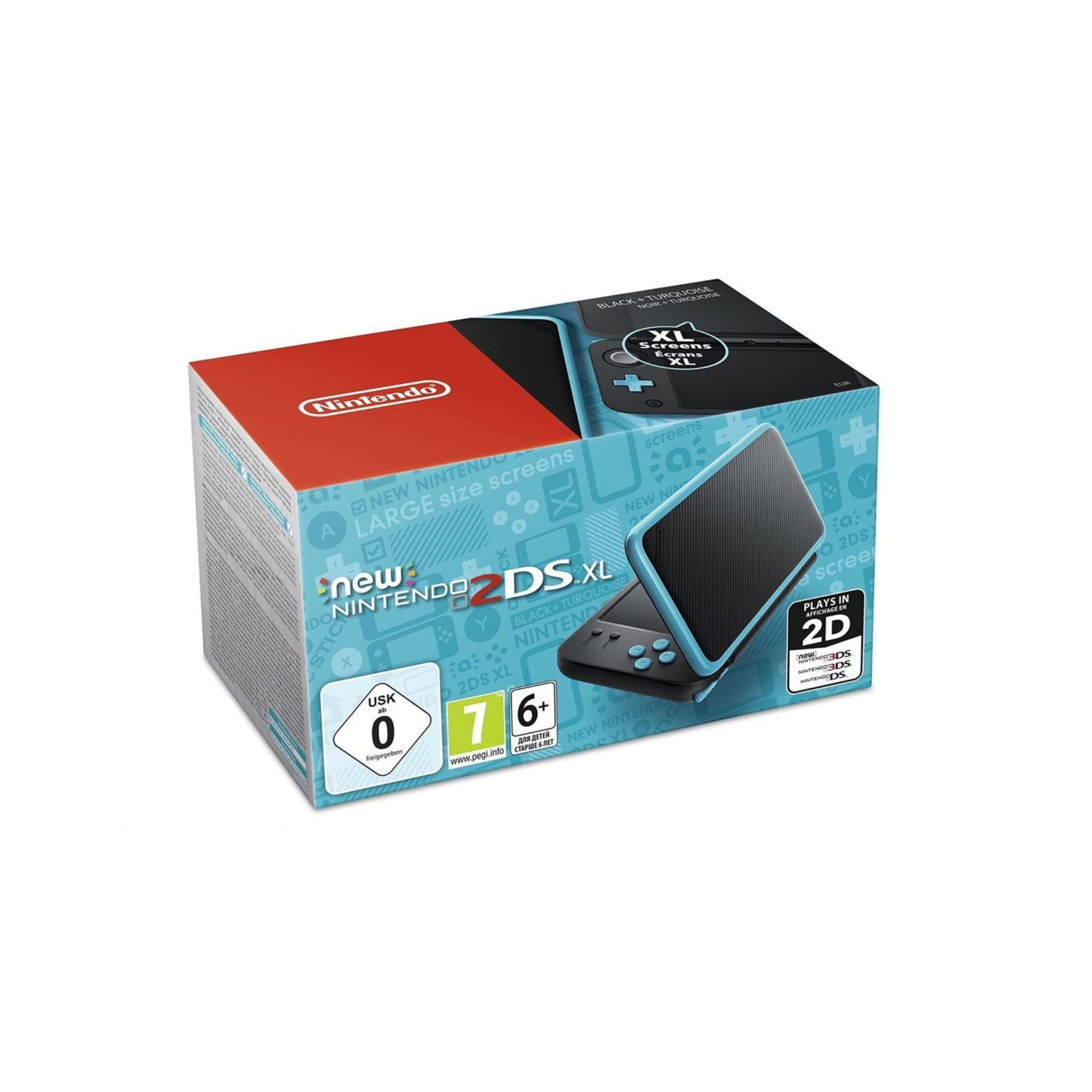 Packaging de la Console Nintendo New 2DS XL Noir / Bleu